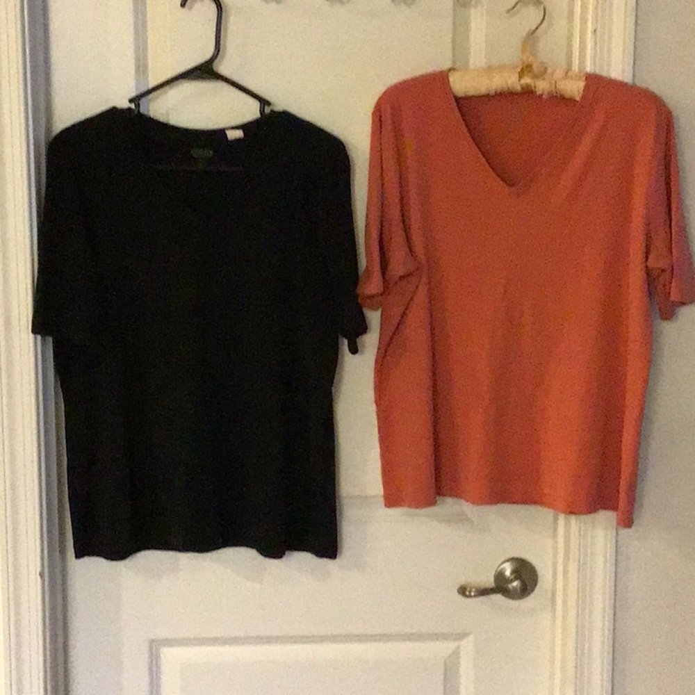 2 Chico’s Short Sleeve Tee